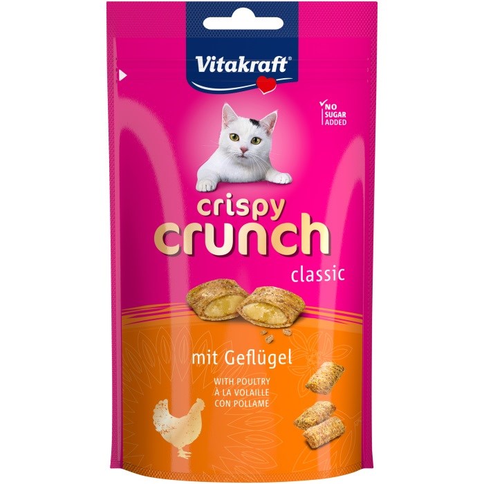 VITAKRAFT Crispy Crunch Poultry - котешки лакомства - 60гр