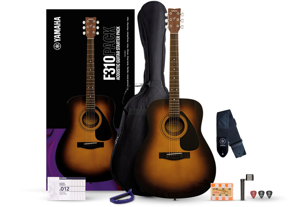 Yamaha F310P Tobacco Brown Sunburst Pack - акустична китара с аксесоари