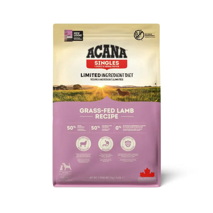 ACANA Singles Grass-Fed Lamb - суха храна за кучета - 2 кг