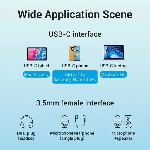 Адаптер за USB-C към Jack 3.5 mm Vention BGPHY