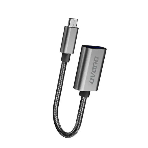 Адаптер Dudao OTG USB 2.0 към micro-USB сив (L15M)