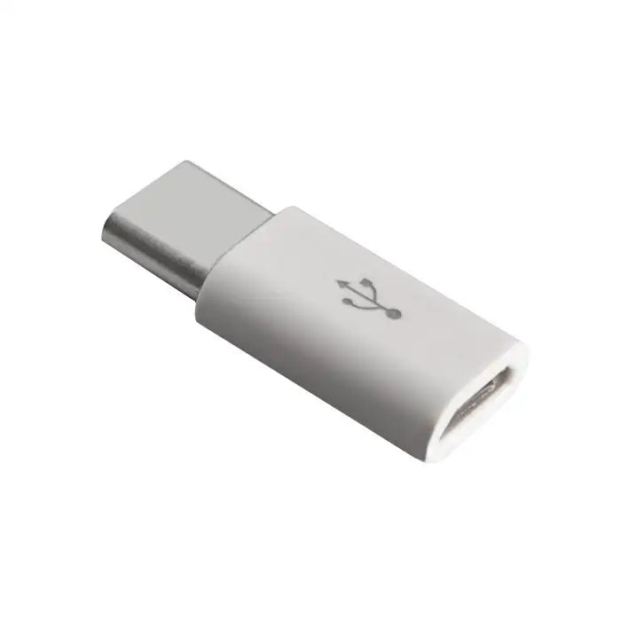 Адаптер Micro USB USB-C бял