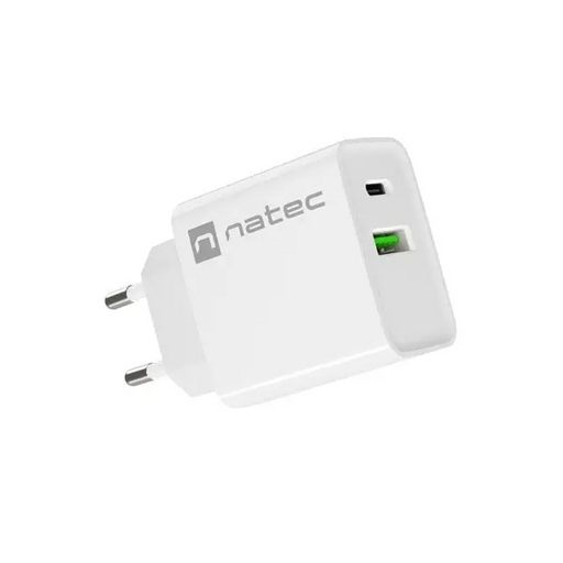 Адаптер Natec USB Charger Ribera 1X USB - A + 1X USB