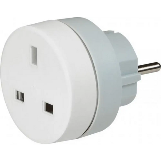 Адаптер за контакт Legrand 50383 UK/Шуко стандарт бял 16A