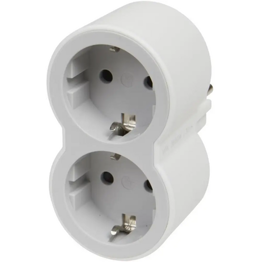 Адаптер за контакт Legrand 694516 шуко 2x бял