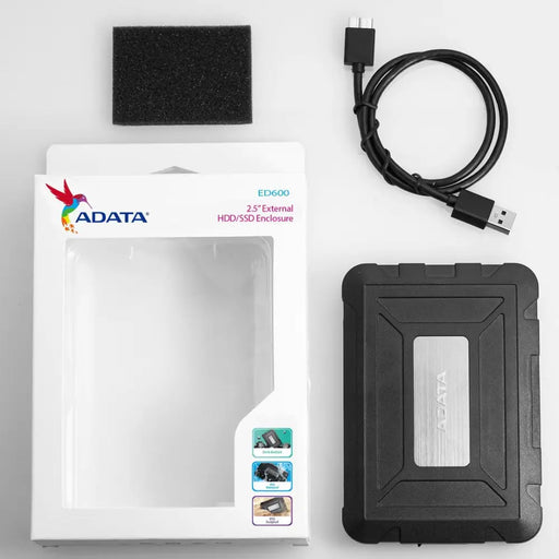 ADATA ED600 HDD/SSD корпус черен 2.5’’