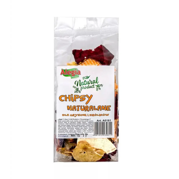 ALEGIA Натурален чипс - лакомство за гризачи и зайци - 90гр
