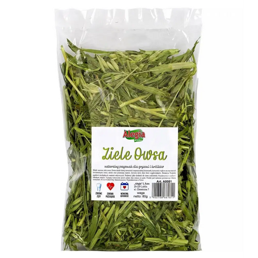 АЛЕГИЯ Овесена билка - лакомство за гризачи и зайци - 80гр