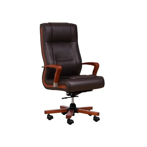 AMBASSADOR кафяво кожено кресло