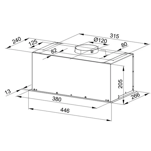 Аспиратор за вграждане MPM-45-OW-05