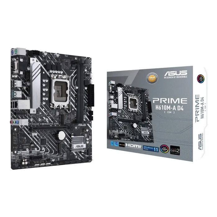 ASUS PRIME H610M-A D4-CSM Intel H610 LGA 1700 micro ATX