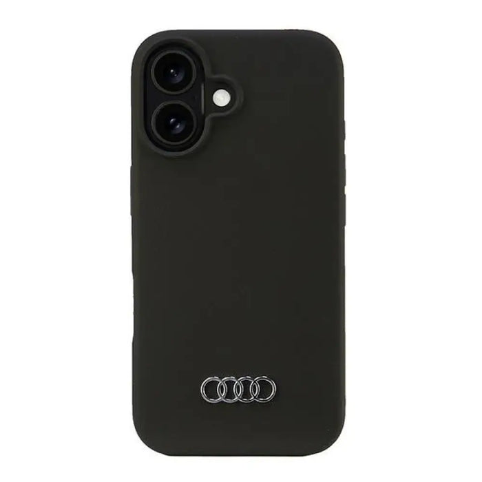 Audi Silicone Case iPhone 16 6.1’’ черен/черен твърд калъф