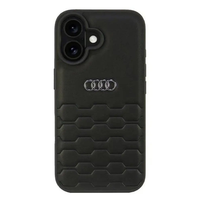 Audi Synthetic Leather iPhone 16 6.1’’ black/black hardcase