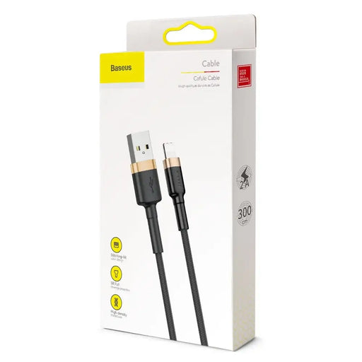 Baseus Cafule USB-A / Lightning 2A QC 3.0 кабел 3 м - черен