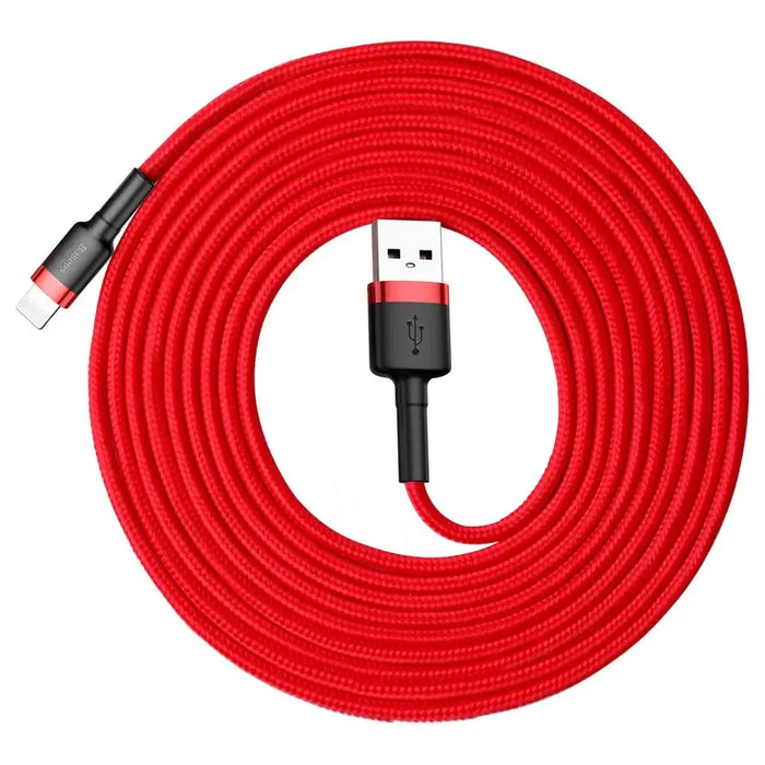 Baseus Cafule USB-A / Lightning 2A QC 3.0 кабел 3 м - червен