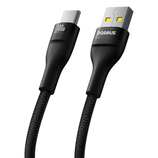 Baseus Flash 2 USB-A / USB-C кабел 100W 1 м - черен