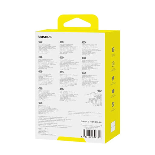 Baseus GAN5S P10162504113-00 Зарядно устройство 30W Черно