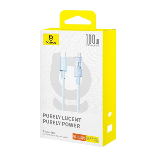 Baseus Gem USB C към USB C кабел за бързо зареждане 2 м 100