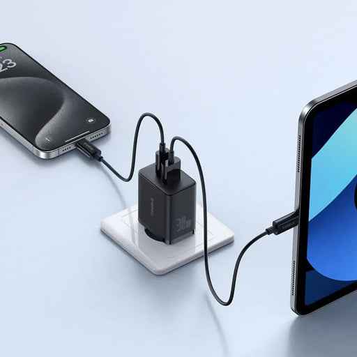 Baseus P10111404113-00 Cube USB-C / USB-A 30W мрежово