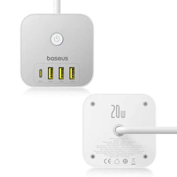 Baseus PowerCombo 7 в 1 Power Strip Cube 3 AC + 3 x USB-A