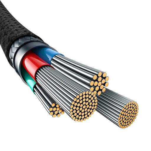 Baseus Unbreakable USB A към USB C кабел 2 м 100 W черен