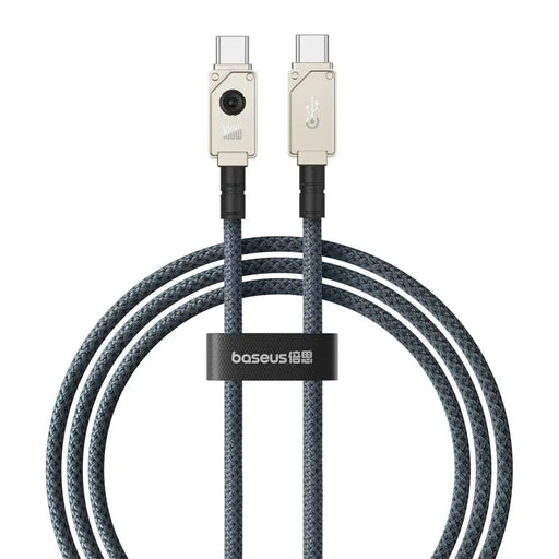 Baseus Unbreakable USB C към USB C кабел 1 m 100 W Бял