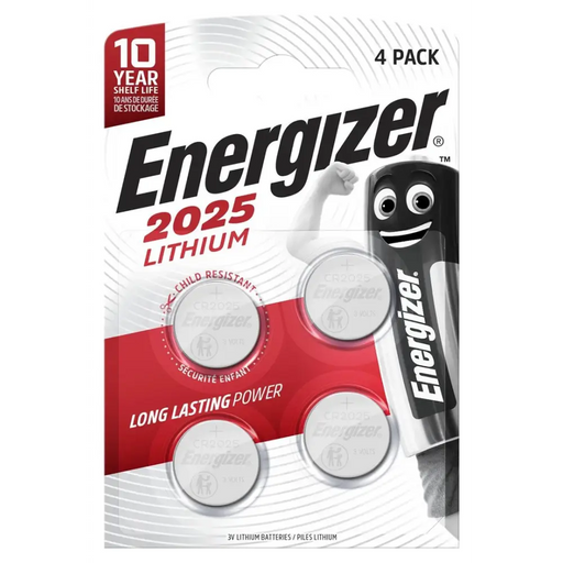 БАТЕРИИ ENERGIZER SPECIALIZED CR2025 4 БРОЯ