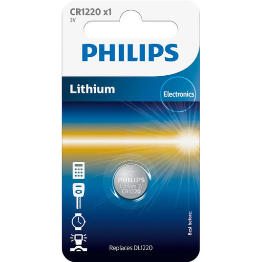 БАТЕРИИ PHILIPS LITHIUM CR1220/00B