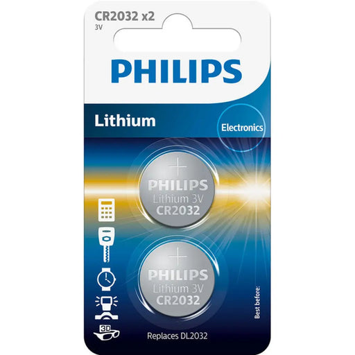 БАТЕРИИ PHILIPS LITHIUM CR2032P2/01B