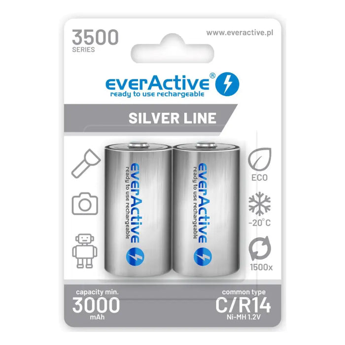 Батерии EverActive R14/C 1,2 V