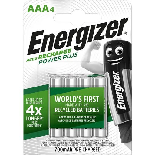 БАТЕРИЯ ENERGIZER Accu Recharge Power Plus 700 mAh AAA