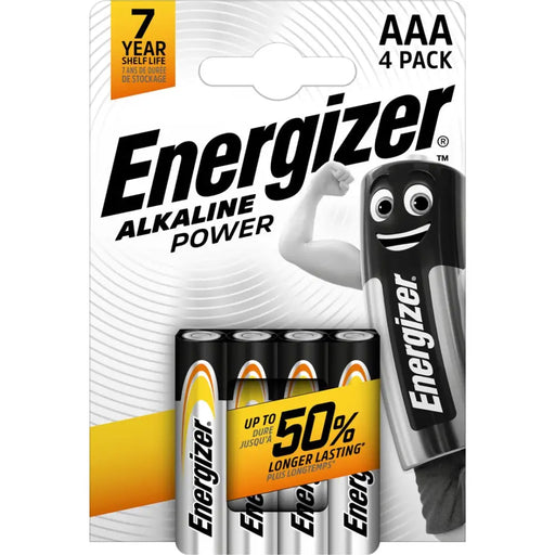 БАТЕРИЯ ENERGIZER ALKALINE POWER AAA LR03 4 БРОЯ