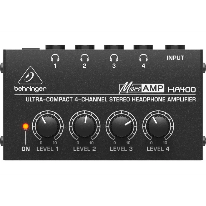 Behringer HA400 - ултракомпактен 4-канален стерео усилвател