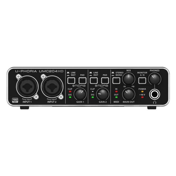 Behringer UMC204HD допълнително музикално оборудване