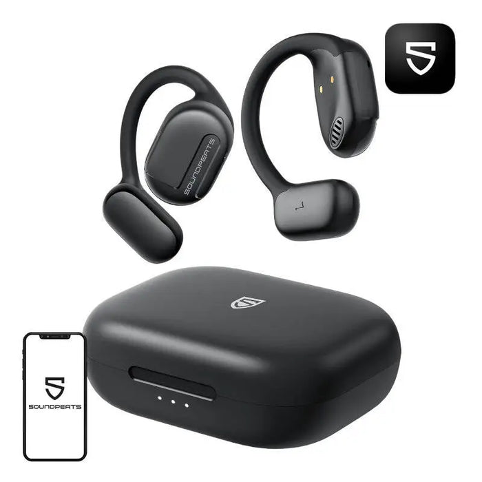 Безжични слушалки Soundpeats GoFree Bluetooth 5.3 черни