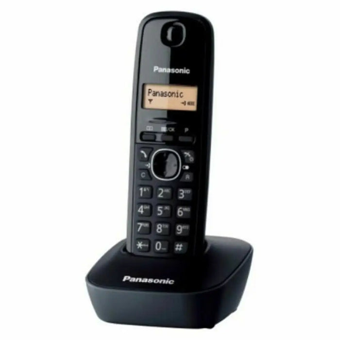 Безжичен телефон Panasonic KX TG1611SPH Черен Кехлибар