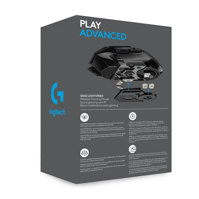 Безжична игрална мишка Logitech G G502 LIGHTSPEED