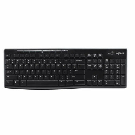 Безжична клавиатура Logitech K270 Черен Испанска Qwerty 2.4