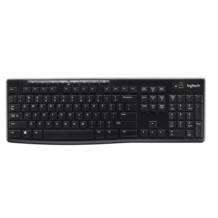 Безжична клавиатура Logitech K270 Черен Испанска Qwerty 2.4