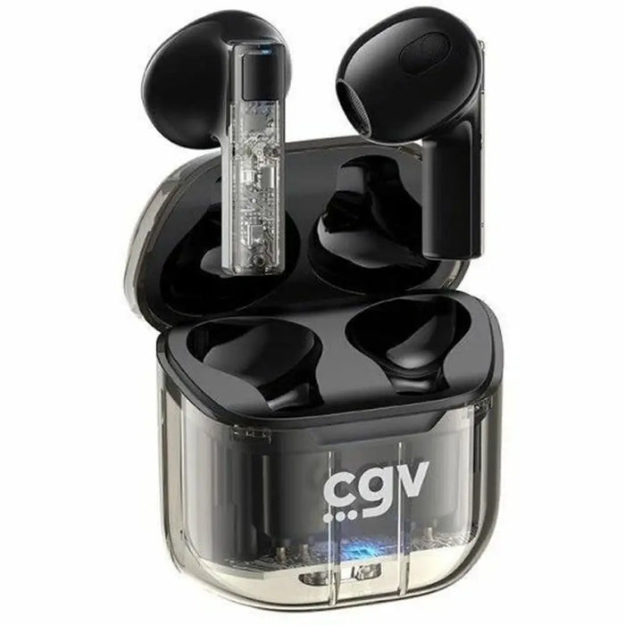 Безжични Слушалки с Кутия за Зареждане CGV URBAN GHOST Черен