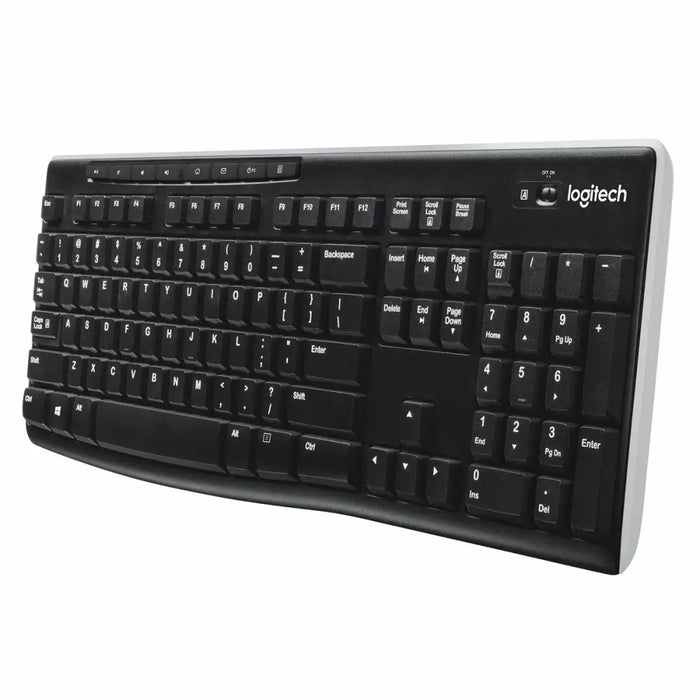 Безжична клавиатура Logitech K270 Черен Испанска Qwerty 2.4