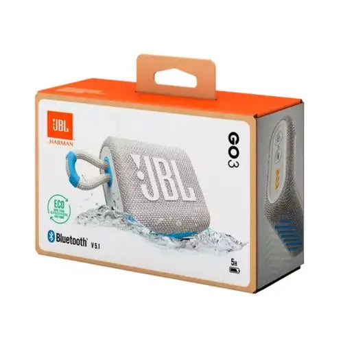Безжична колонка JBL Go 3 Eco Bluetooth 5.1 4.2W IP67 бяла