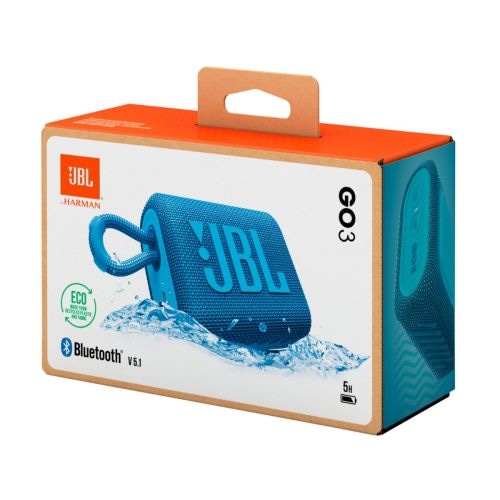 Безжична колонка JBL Go 3 Eco Bluetooth 5.1 IP67 синя