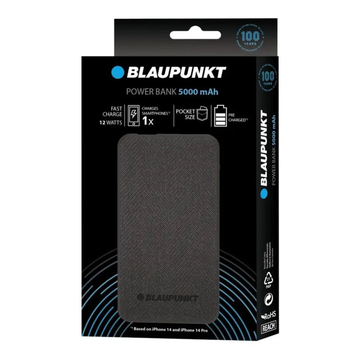Blaupunkt Powrbank 5000 mAh 12 W Черен