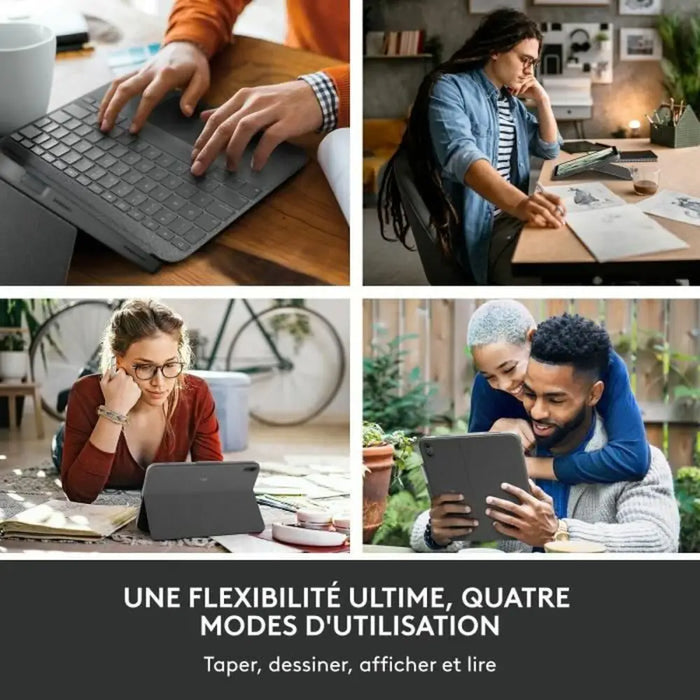 Блуту Клавиатура с Поставка за Таблет Logitech Combo Touch