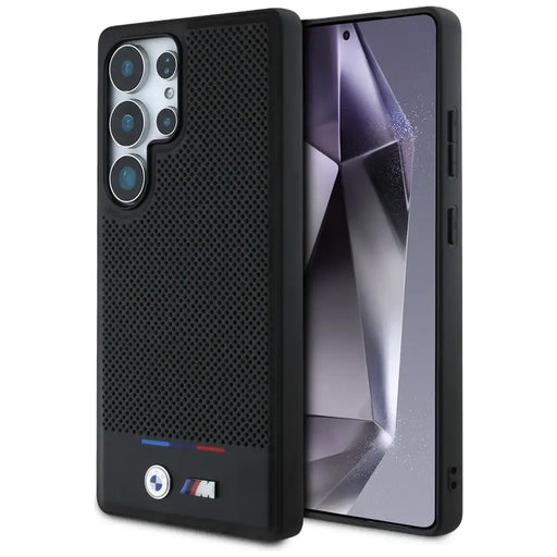 BMW кожен калъф с трицветни ивици MagSafena Samsung Galaxy