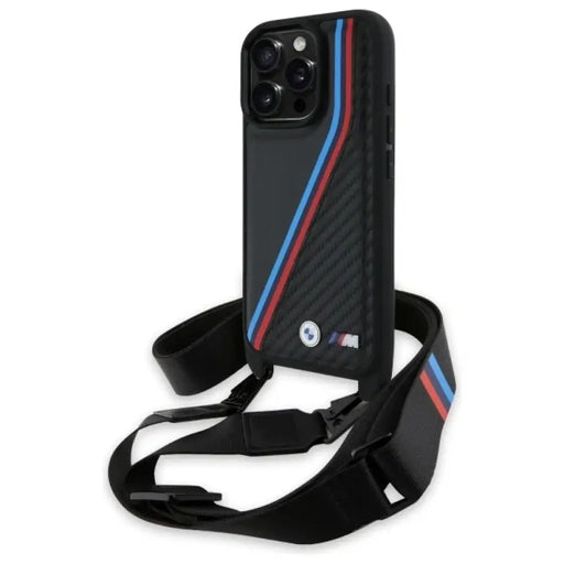 BMW M Edition Carbon Tricolor Lines & Strap Case за iPhone