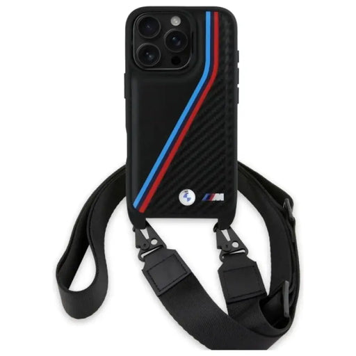 BMW M Edition Carbon Tricolor Lines & Strap Case за iPhone