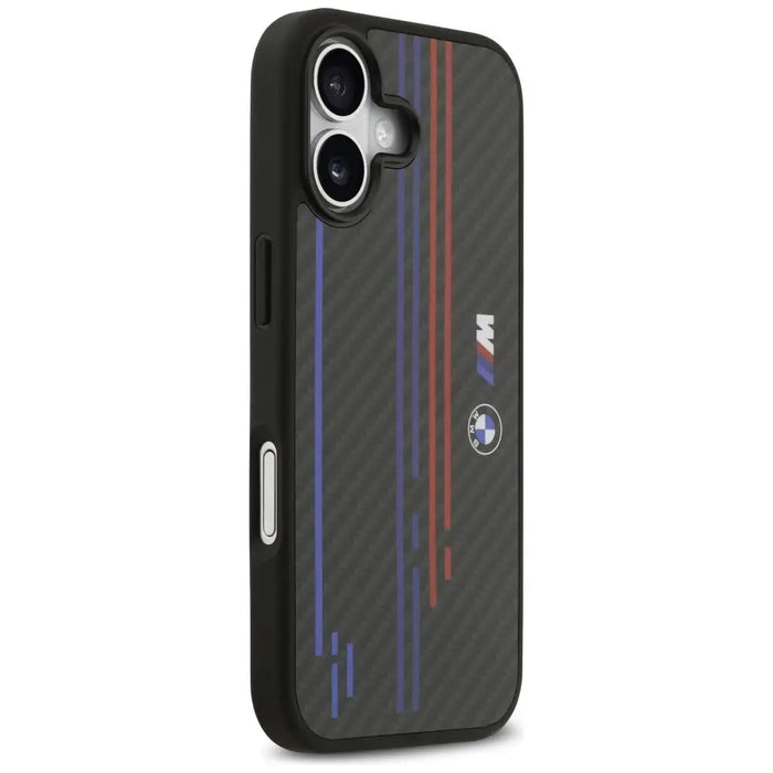 BMW M Kevlar Lines & Logo MagSafe Case за iPhone 17 - черен
