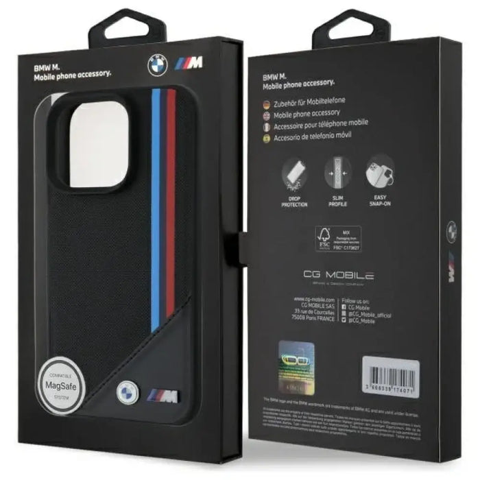 BMW M Messhed Tricolor Stripes MagSafe Case за iPhone 16